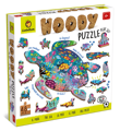 Zvieratá v mori - drevené puzzle