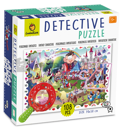 Detektívne puzzle s lupou Rozprávka                  